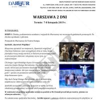  Wycieczka do Warszawy - oferta